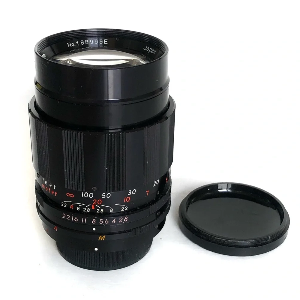 Vintage Auto Spira-Tel 1:2.8 f 135 mm Camera Lens For Nikon Made In Japan